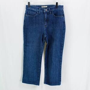 LEE Blue Dark Wash Classic Fit Straight Leg Jeans